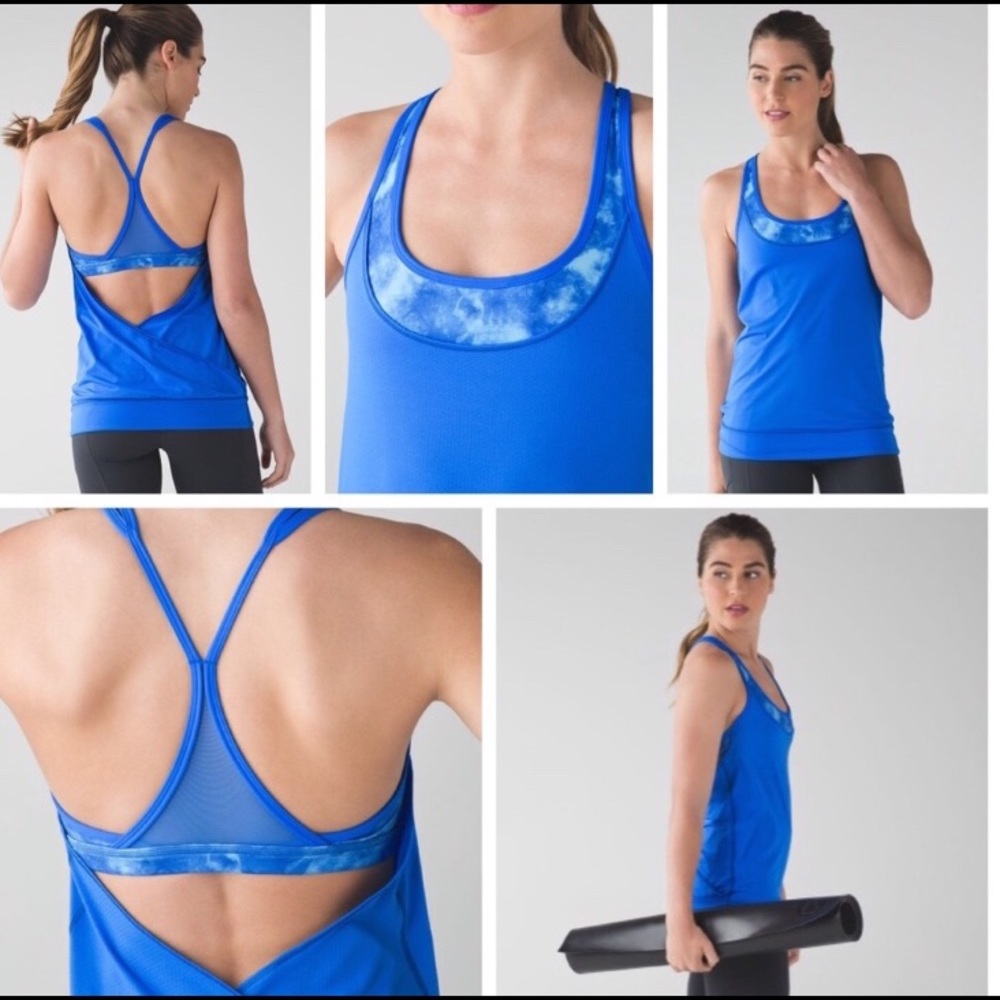 Lululemon blue minimalist tank
